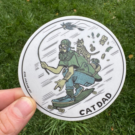 Cat Dad Sticker