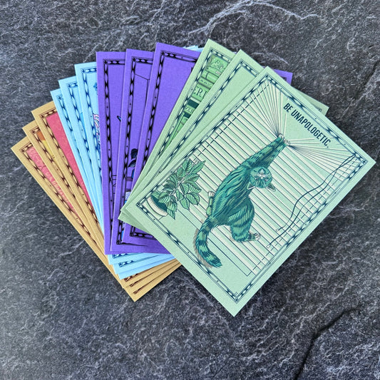 Self Care Cats Greeting Card Set (12) (RESTOCKED!)