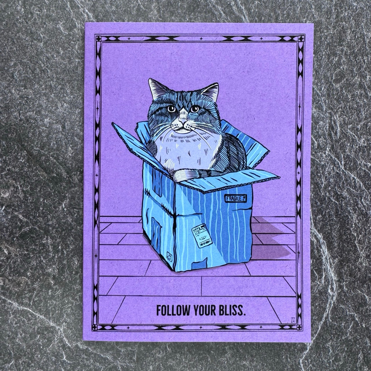 Self Care Cats Greeting Card Set (12) (RESTOCKED!)