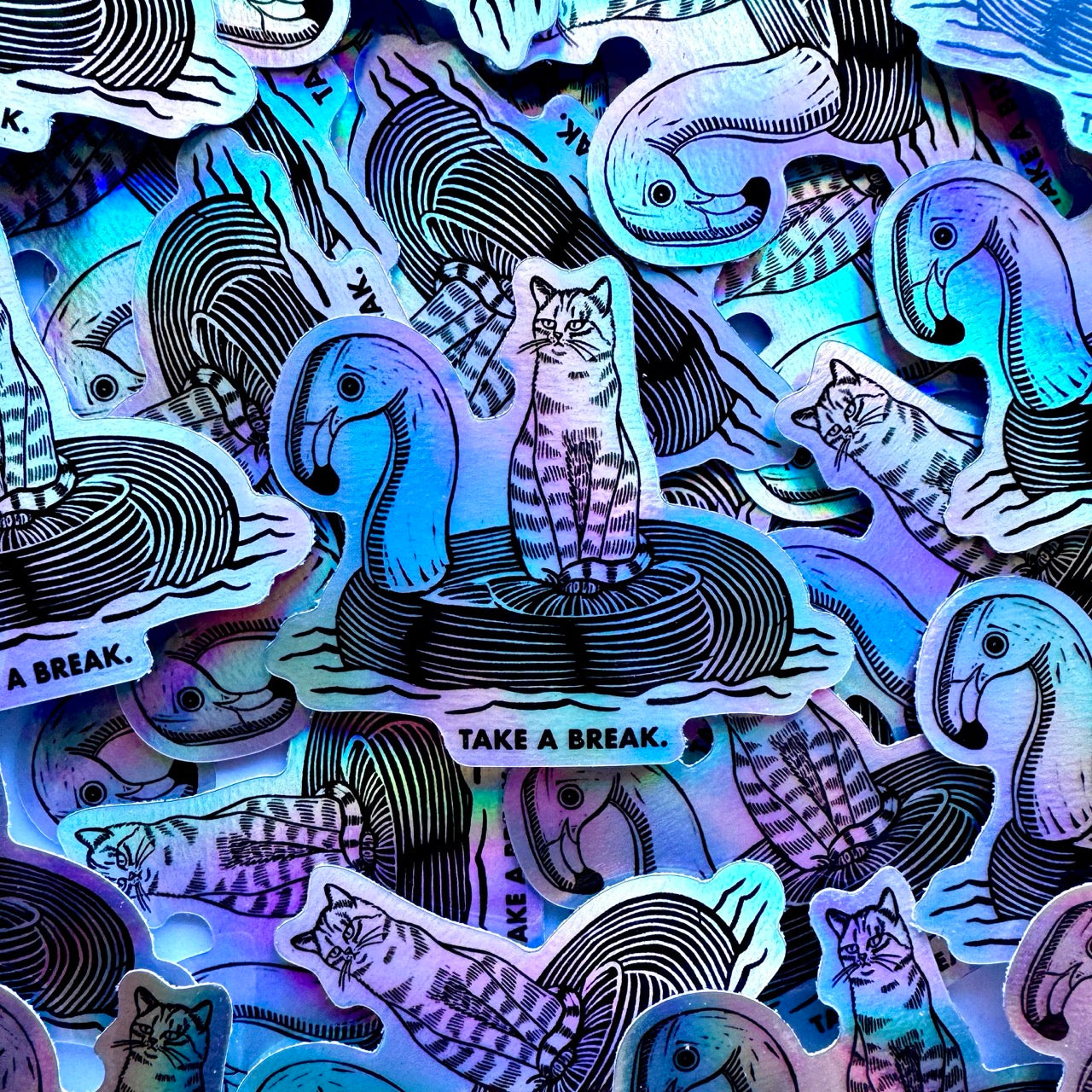 Action Cats Sticker Pack