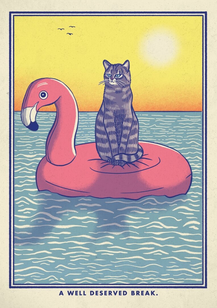 Flamingo Floaty A4