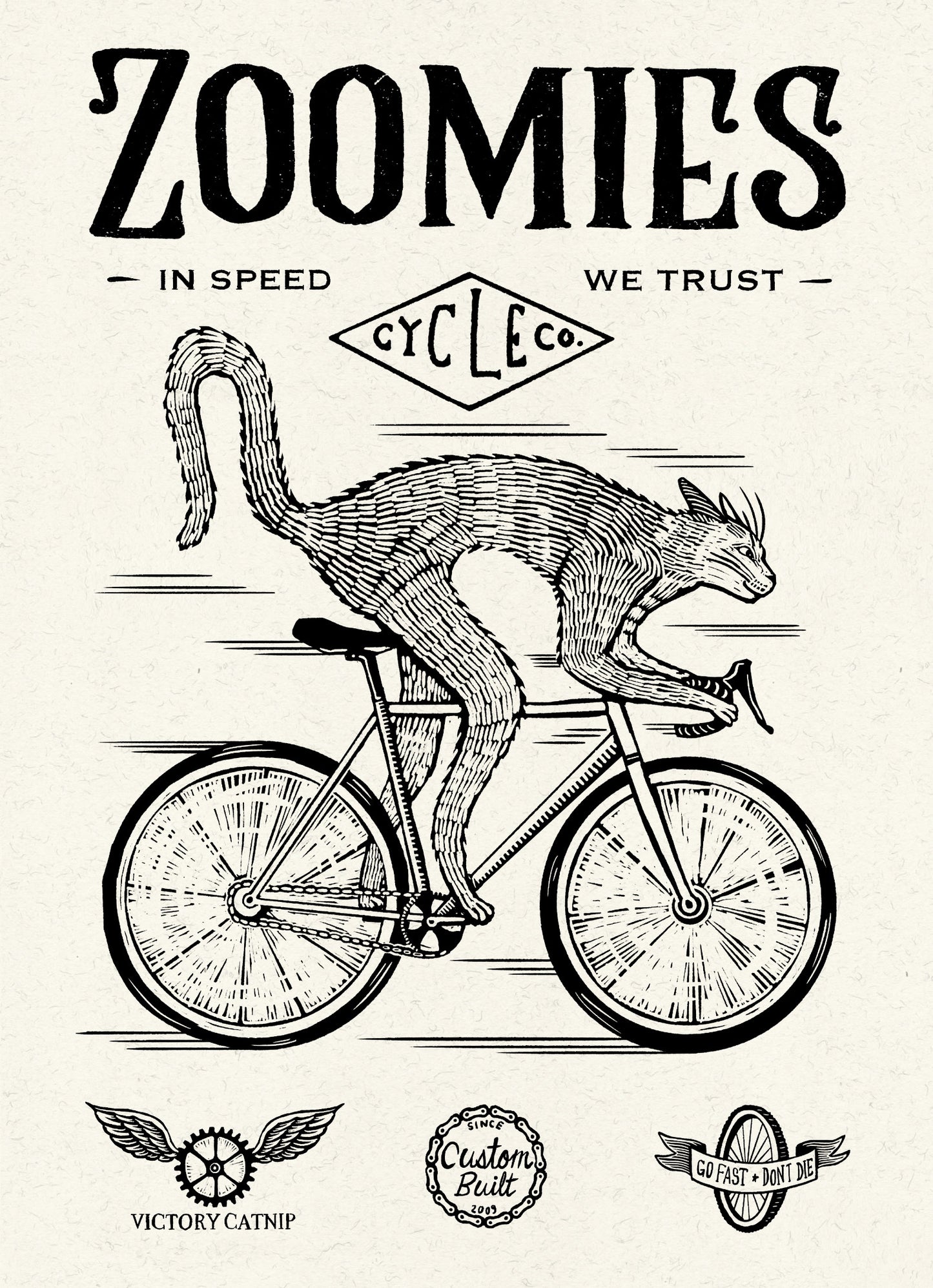 Zoomies Cycle Co 5x7