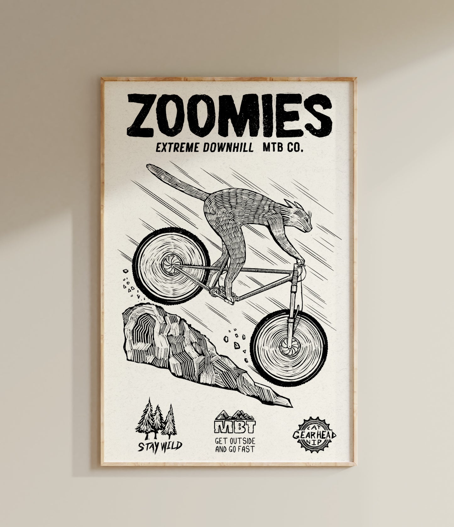 Zoomies Extreme Downhill 11x17