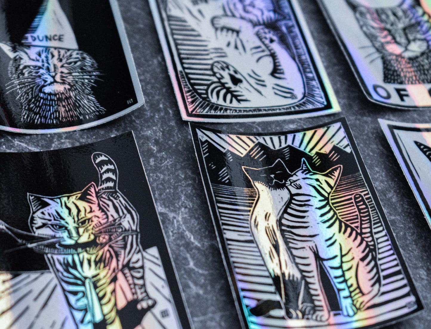 Holographic Cats Sticker Pack