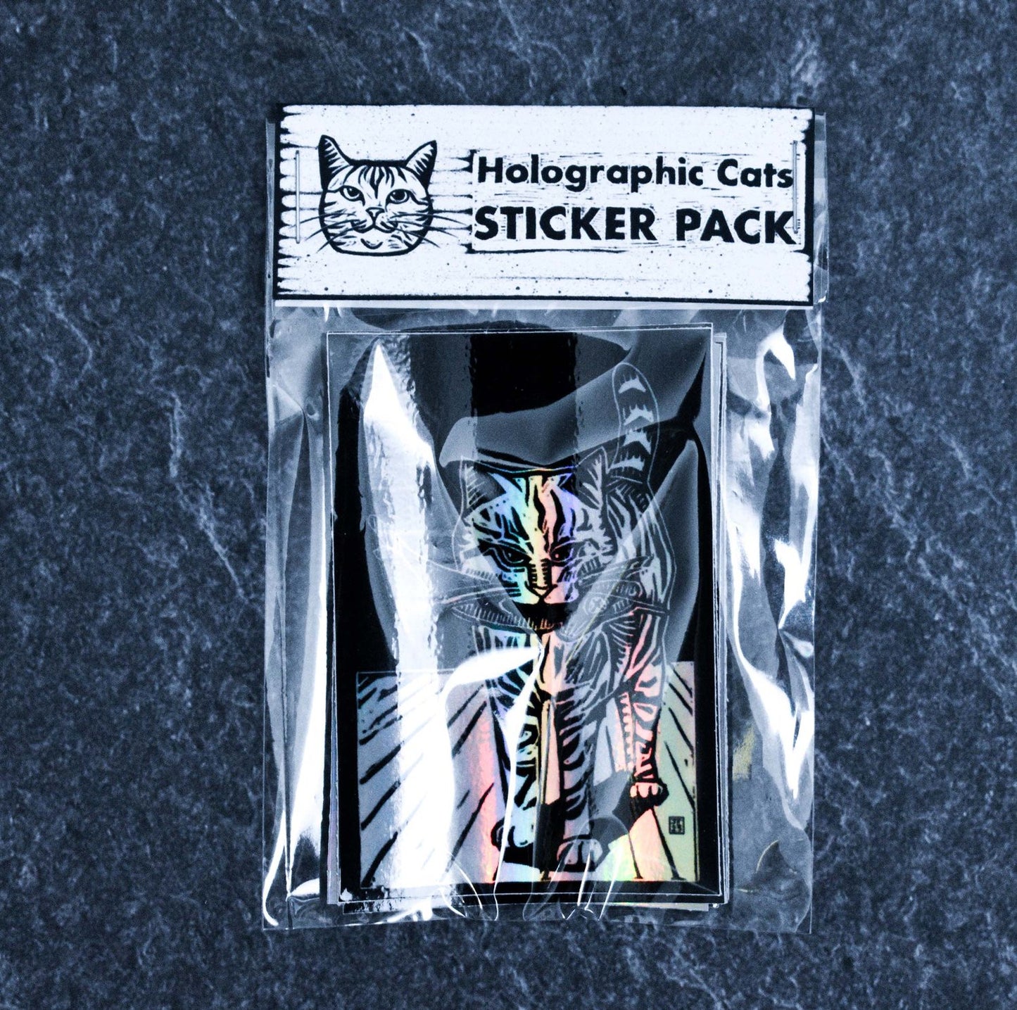 Holographic Cats Sticker Pack
