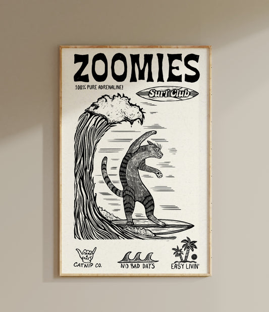 Zoomies Surf Club 11x17