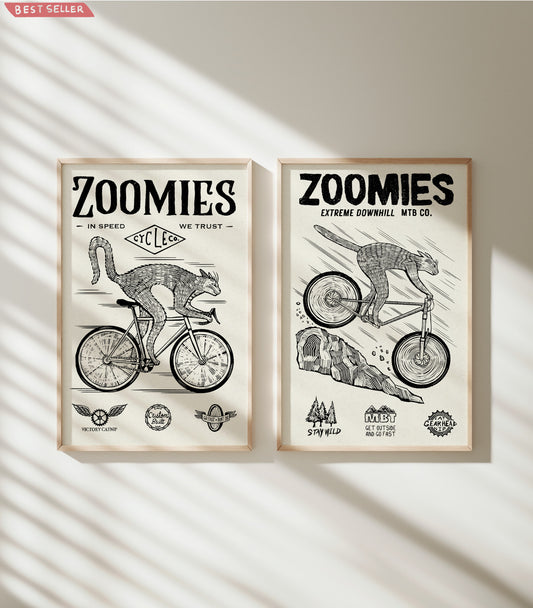 Zoomies 11x17 Print Set
