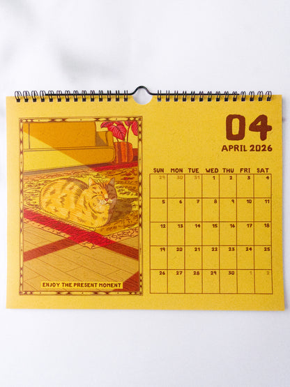 2026 Self Care Cats Calendar