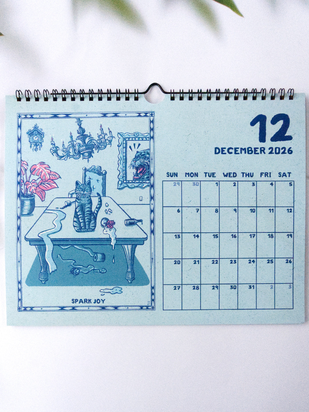 2026 Self Care Cats Calendar