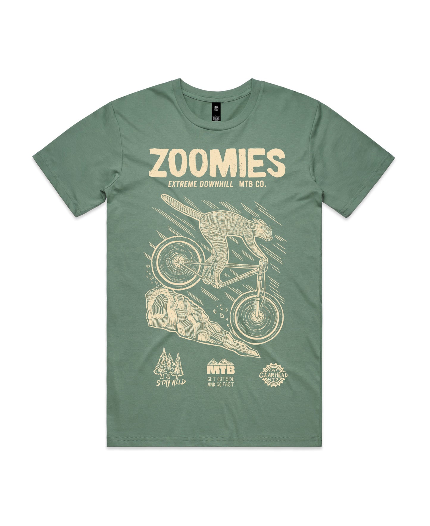 Zoomies Extreme Downhill Shirt - Sage