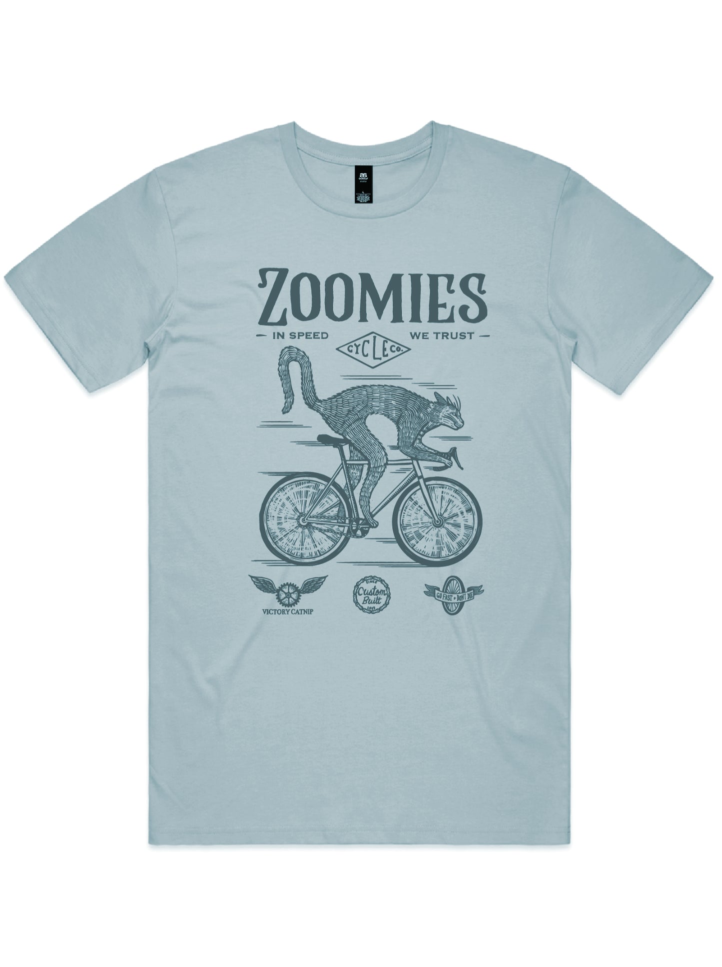 Zoomies Cycle Co Blue Unisex shirt