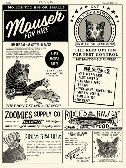 Mouser for Hire 18x24