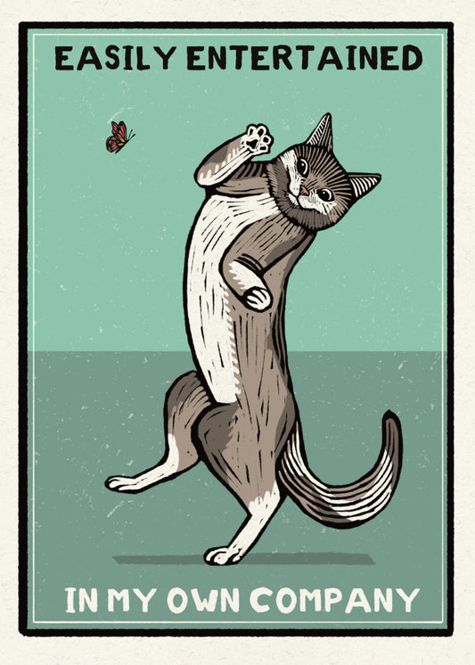 Easily Entertained 5x7