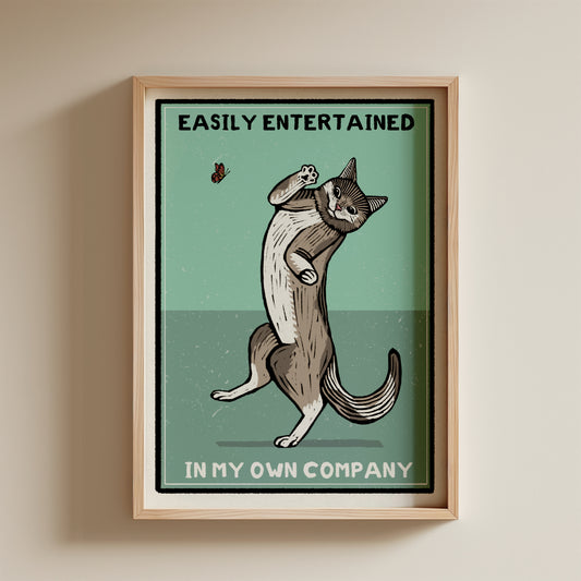 Easily Entertained 5x7