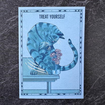 Self Care Cats Greeting Card Set (12) (RESTOCKED!)