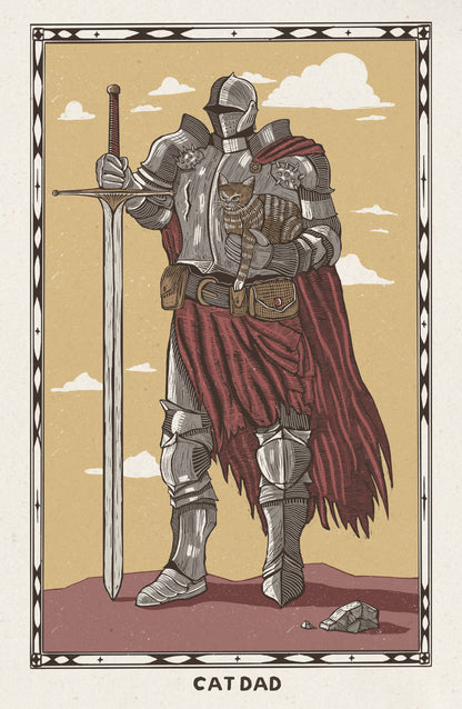 Noble Cat Dad 11x17
