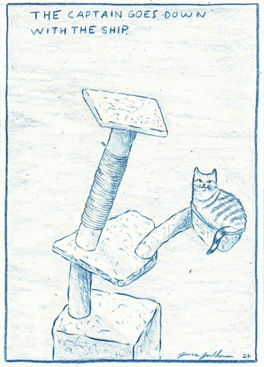 Down With The Ship 5x7 Original