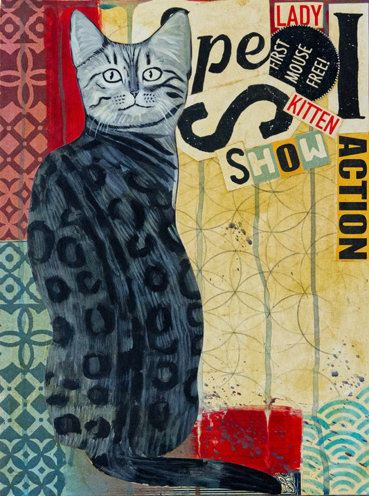 Lady Show Kitten 12x16 Original