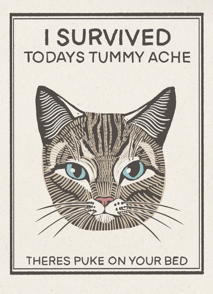 Tummy Ache Survivor 5x7