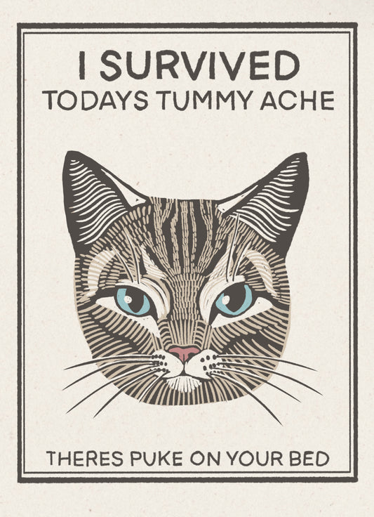 Tummy Ache Survivor 5x7