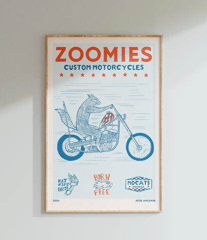 Zoomies Chopper Customs 11x17