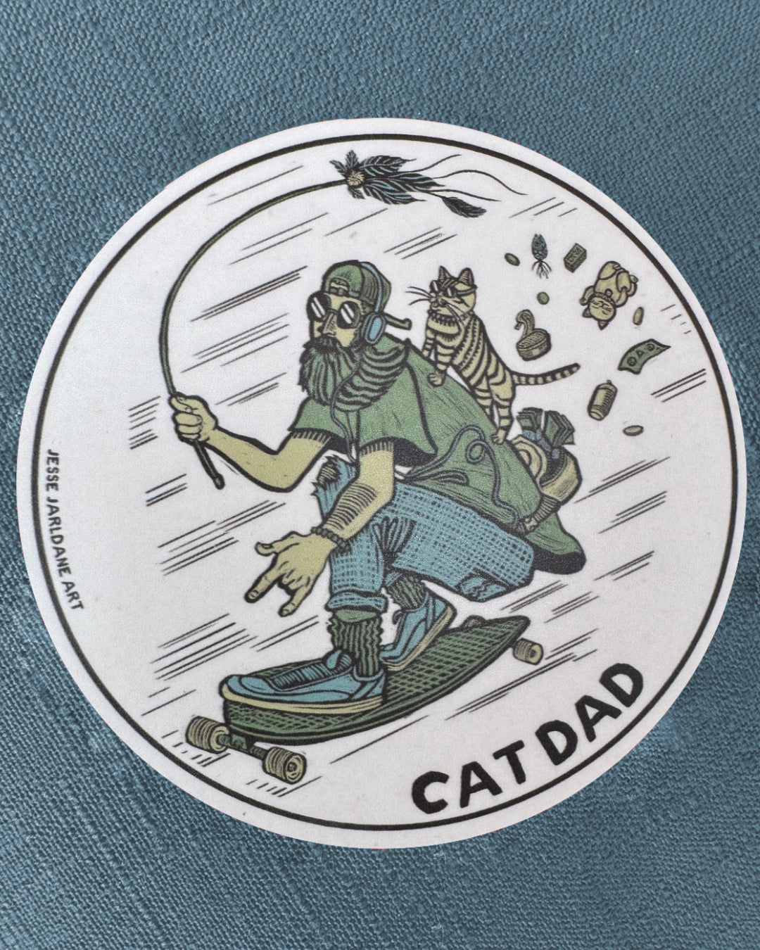 Cat Dad Sticker