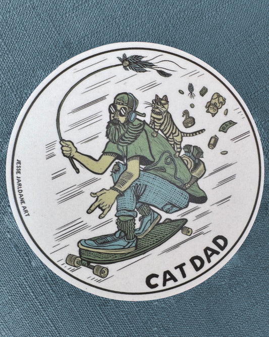 Cat Dad Sticker