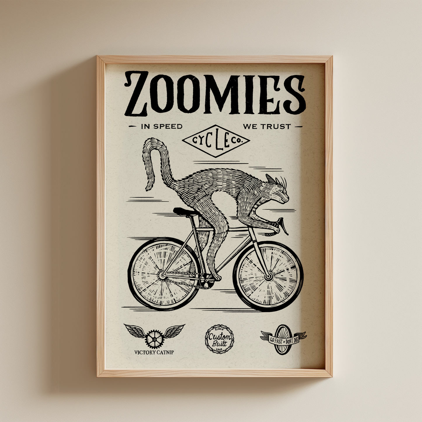 Zoomies Cycle Co 5x7