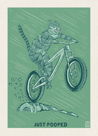 Just Pooped Downhill 5x7