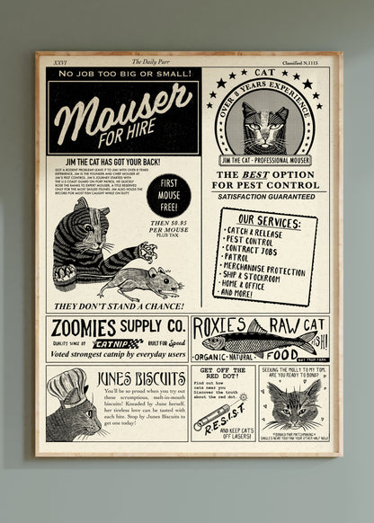 Mouser for Hire 18x24