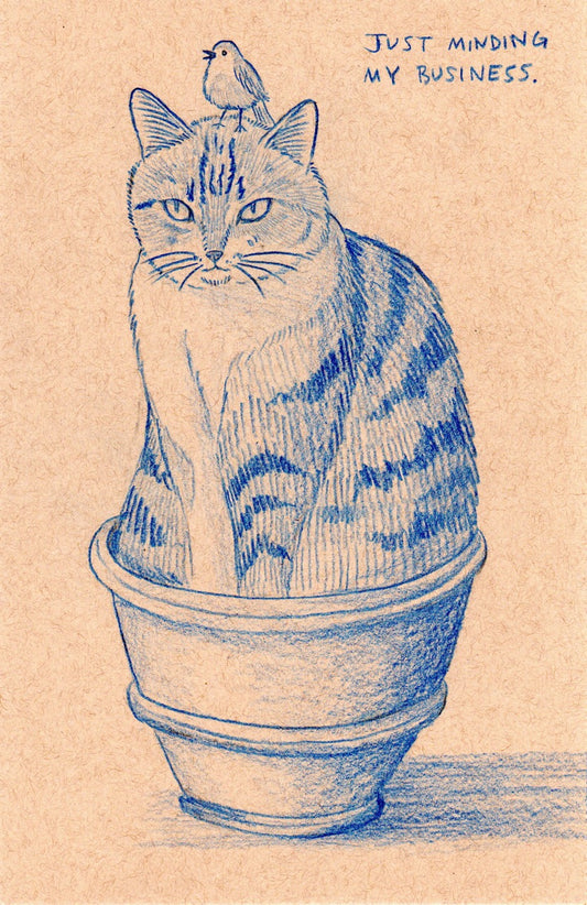 Minding My Business 5.5 x 8.5 Original
