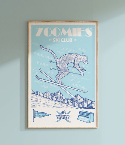 Zoomies Ski Club 11x17