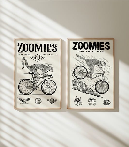 Zoomies 11x17 Print Set