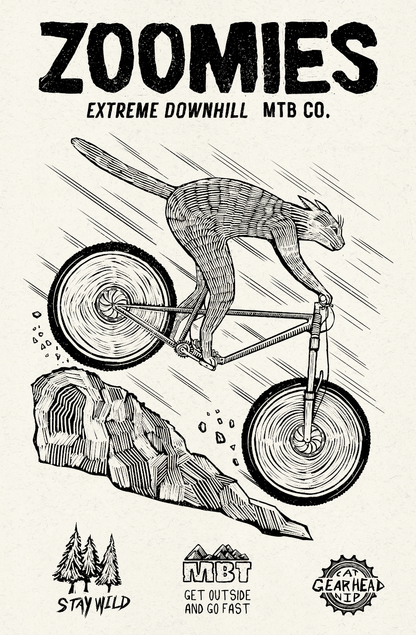 Zoomies Extreme Downhill 11x17